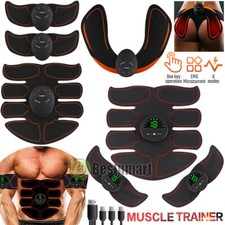 Abdominal Exercise EMS Muscle Stimulator Belt Electric AB Waist Arms Hip Trainer