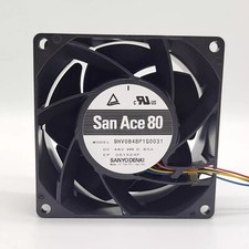 Sanyo 9HV0848P1G0031 8038 DC48V 0.85A 8CM 4-Wire Cooling Fan