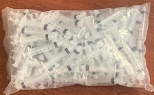 Luer-Lock Syringes without needles Disposable, Transparent, 100pcs, 5mL