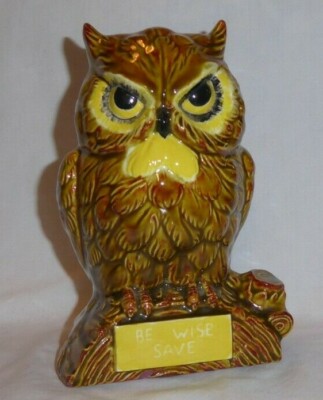 BE WISE SAVE OWL BANK