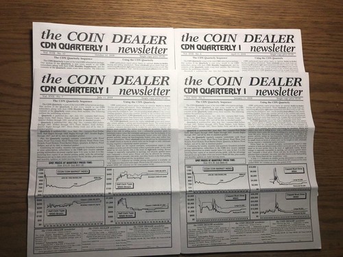 the COIN DEALER newsletter - Quarterly I - Complete Set 2008 (4 Issues)