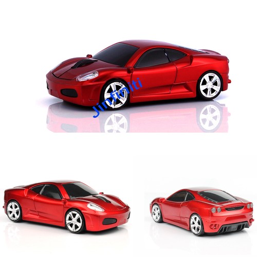 New Wireless Racing Sport Car Cordless Optical Mouse Mice for Laptop PC 2.4GHZ - Afbeelding 1 van 24