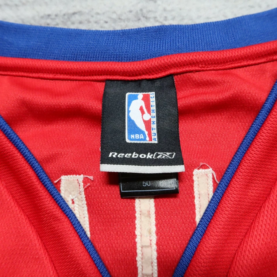 Camiseta deportiva de baloncesto vintage de los Detroit Pistons Ben Wallace auténtica cosida Foto 4 de 4
