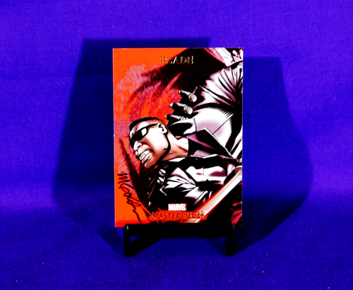 MARVEL MASTERPIECES 2007 BLADE CARD 12 SIGNED BY ARTIST MICHAEL GOLDEN - Picture 4 of 10
