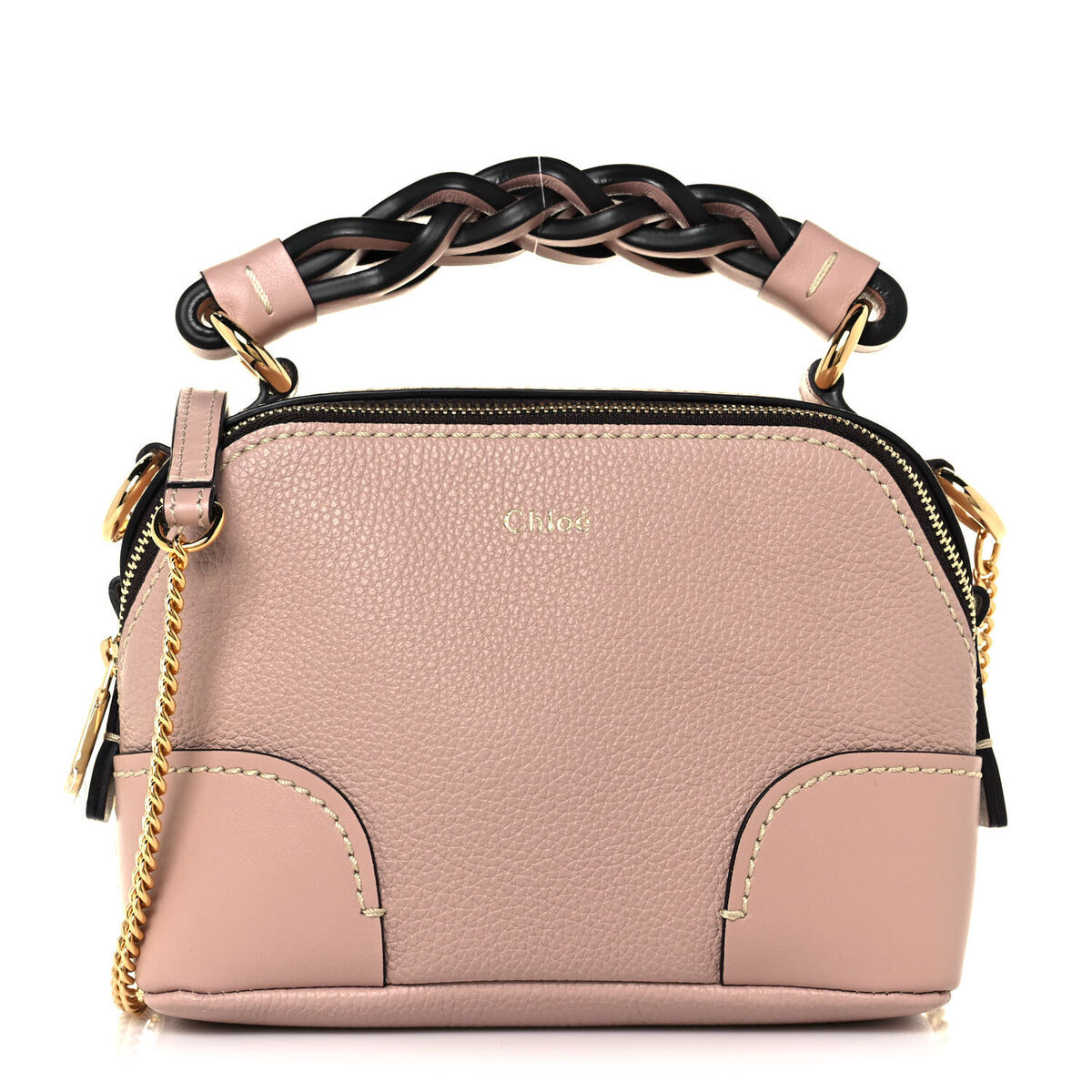 New Chloé Chloe Mini Daria Leather Satchel, Misty Rose MSRP New Chloé Chloe Mini Daria Leather Satchel, Misty Rose MSRP