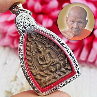Vintage Rien Jaosua Roon2 Lp Juir Be2535 Buddha Millionaire Thai Amulet #17285
