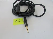 Cable Matters 6 foot Microphone Cable Black 6.35mm S2