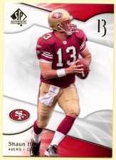 2009 SP Authentic Shaun Hill football card #32 San Francisco 49ers