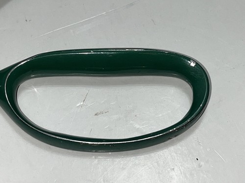 Vintage 1960s White Pinking Shears Scissors Green Handles 9.25" Japan - Picture 5 of 7