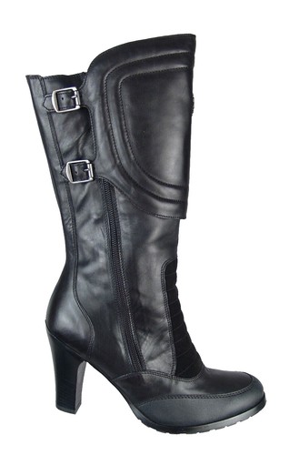 BELSTAFF Size 7 Black Leather FULHAM MOTO Biker Boots | eBay display picture 1