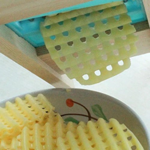 French Fries Potato Chips Slicer Cutter Waffle Grid Slice Maker Stainless Steel - Picture 2 of 6