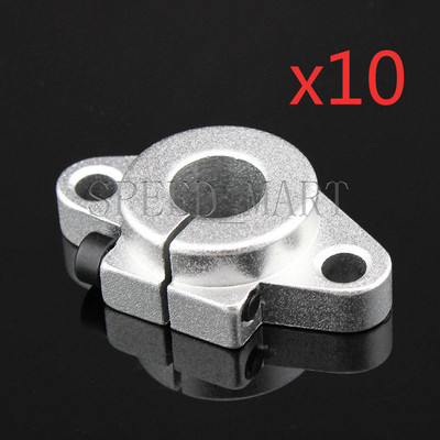10PCS SHF12 12mm Aluminum Rod Holder Linear Rail Shaft Guide Support ...