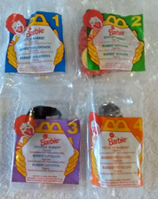 Vintage McDonalds 1995 Barbie Happy Meal Toys 1-4 Sealed Barbies of The World