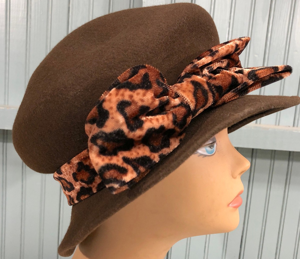 Brown Leopard Bow Mushroom Womens Fancy Dress Church Glamour  display picture 1