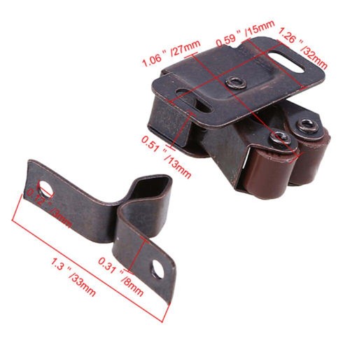 2/4/8/10Pcs Roller Catch Cupboard Cabinet Door Caravan Latch Double Catches AU - Picture 3 of 7