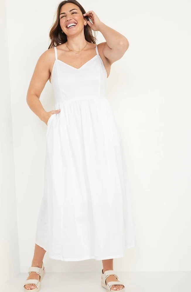 old navy white dress