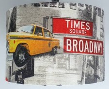 New York City Manhattan taxi, statue Lampshade, Ceiling Pendant, Table Lamp