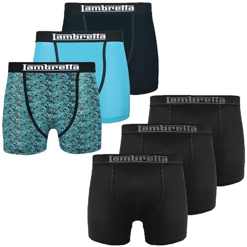 Mens Lambretta Boxers Trunks 3 Pack Cotton Elasticated Waist Fitted UK S-2XL - Picture 14 of 26
