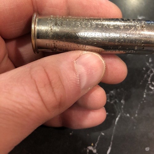 Stazione gasolio calibro pneumatici ottone universale vintage GoodYear Schrader - Foto 11 di 22