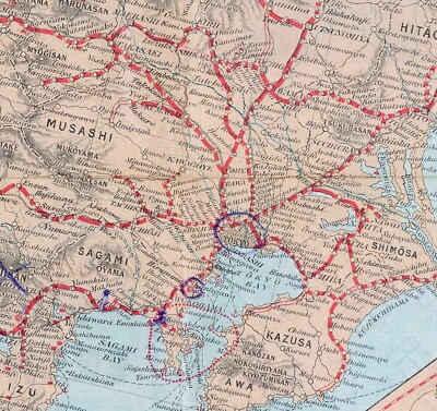1908 Map of Japan | eBay