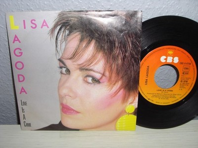Schallplatte 7''/ LISA LAGODA ( LOVE IS A CRIME ) Vinyl 1984