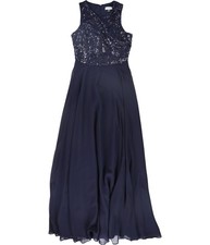 Calvin Klein Womens Sequin Gown Dress
