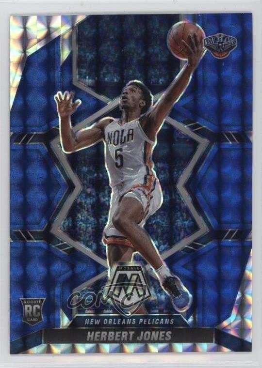 2021-22 Panini Mosaic Rookies Blue Mosaic Prizm 29/99 Herbert Jones #231 0i7g