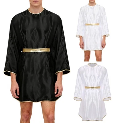 MARKENLOS Herren Engel Kostüm Halloween Dämon Vintage Lange Robe Mittelalter Renaissance