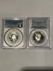 LOT OF (2) 1976-S Kennedy Half Dollar & Washington Quarter PR69DCAM Silver PCGS