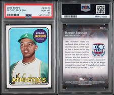 2019 Topps #ICR-79 Reggie Jackson Iconic Card Reprints PSA 10 Gem Mint Rookie RC