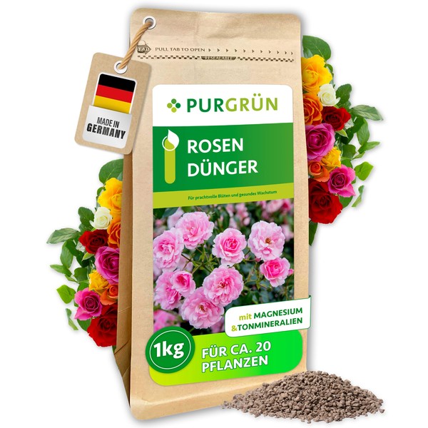 PurgrüN RosendüNger, Npk 9+4+8, FüR PräChtige BlüTen, 1 Kg-image