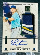 2025 Panini Impeccable Elegance Emerald Auto Patch Emilien Pitre FOTL RPA #d 2/4