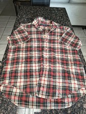 Shirt - Ralph Lauren Original Classic Plaid Button Down Collar-Large 100 Cotton
