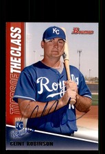 Signed Baseball Card Auto Clint Robinson 2011 Bowman #TC17 Kansas City Royals