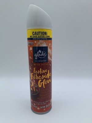 Glade Air Freshener Spray - Limited Edition Festive Fireside Glow 8.3 OZ
