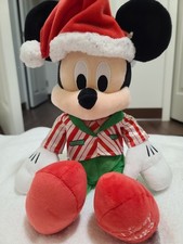 Disney Park Mickey Mouse Holiday Plush Toy 15"H Christmas 2023