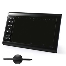 10"x6" Digital Drawing Tablet HD Screen Graphics tablet with Battery-free Pen