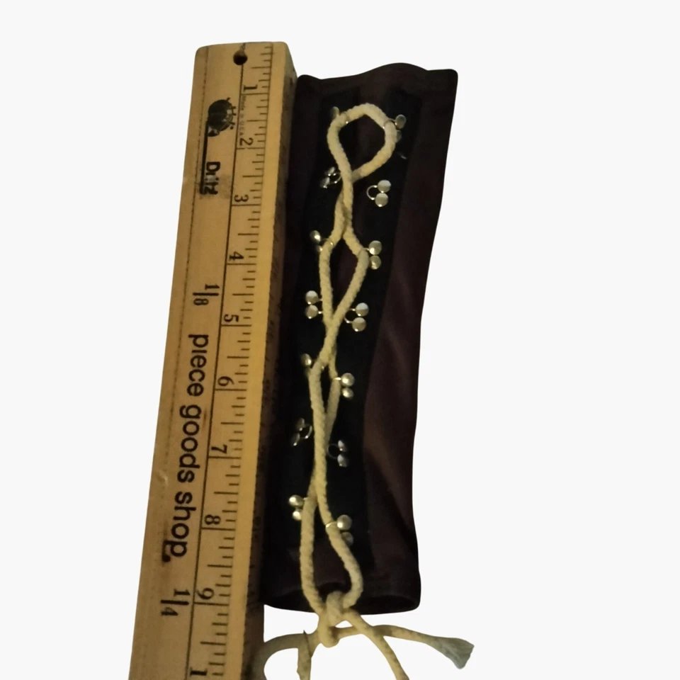 Brazalete Brazalete Steampunk Marrón Cordón Retro Medio Dedo Manga Foto 3 de 3