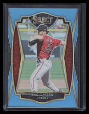 2021 Panini Select #141 Zac Gallen Carolina Blue Prizm #/35