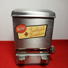 Vintage TABLECRAFT Stainless Steel Toothpick Dispenser