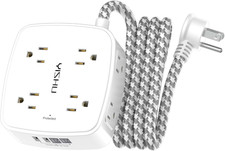 Surge Protector Power Strip - 8 Outlets with 4 USB 2 USB C Charging Ports, 6F