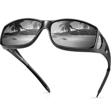 Polarized Sunglasses Fit Over Glasses for Men Women   UV400 TAC Lenses, Anti-...
