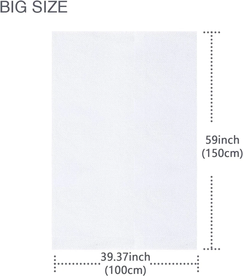 Large Aida Cloth 11 Count White Cross Stitch Fabric 39x59 Inch -  Quality - Image 4 of 4