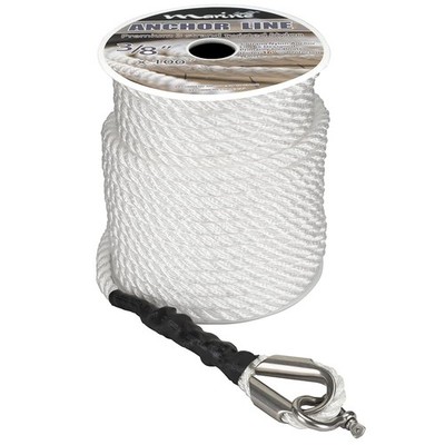 Marine System Made Nylon 3 Strand Anchor/Rigging Line Anchor Rope 3/8 Inch