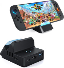 Switch 2 Dock,Portable TV Docking Station with 4K 120Hz HDMI for Nintendo
