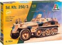 Italeri 1/72 Sd.Kfz. 250/3 With 3 Figures # 7034