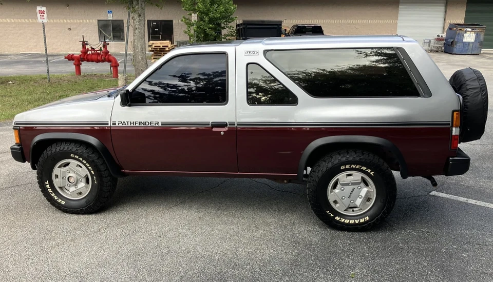 Calcomanías adhesivas de repuesto de gráficos a rayas laterales para Nissan Pathfinder 1988 Foto 3 de 4