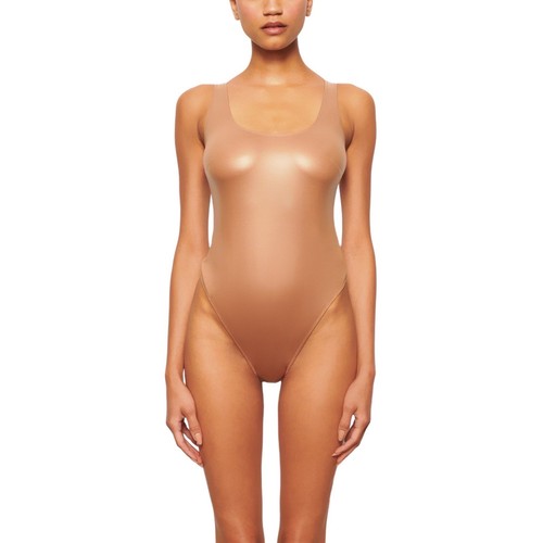SKIMS Wet Jersey Tank Body Suit Ochre 2X - Picture 15 of 15