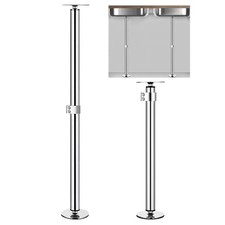 2 Pack Undermount Sink Brackets Stainless Steel Undermount Sink-Support Adjus...