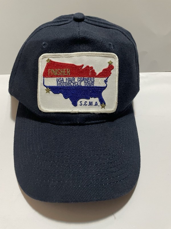 Vintage USA Four Corners Motorcycle Tour Finisher Strapback Cap
